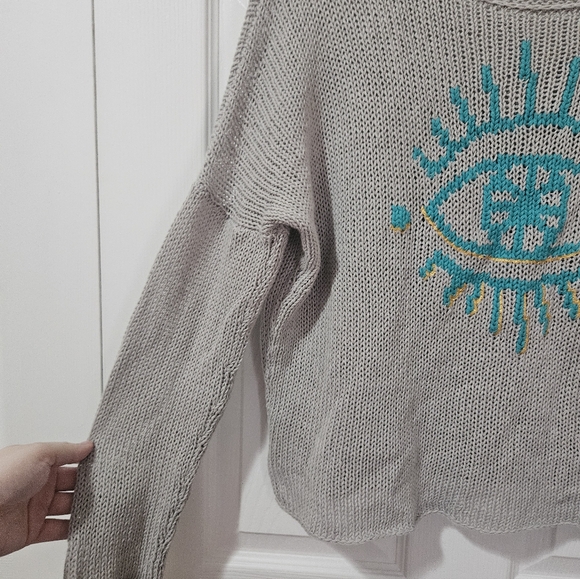 Wooden Ships Evil Eye Sweater Xs/S - Picture 4 of 5